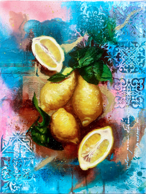 01-FZM_Cure "Cure" oil and mixed media original painting