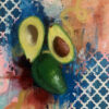 Neighbors "Neighbor" oil and mixed media original painting