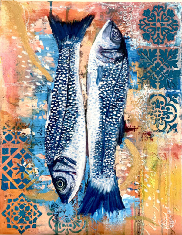 The tajin "The Tajin" oil and mixed media original painting