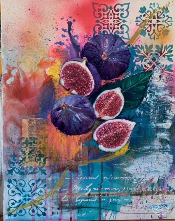 Northen "Northen" oil and mixed media original painting