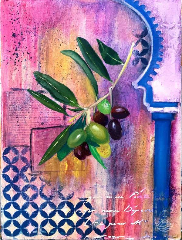 Origin "Origin" oil and mixed media original painting