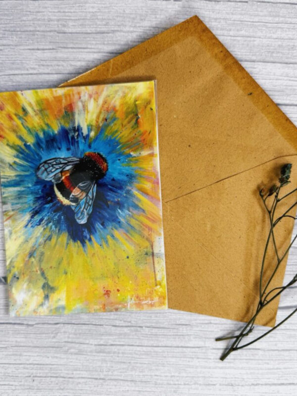 “Bumblebee” A6 Art Postcard