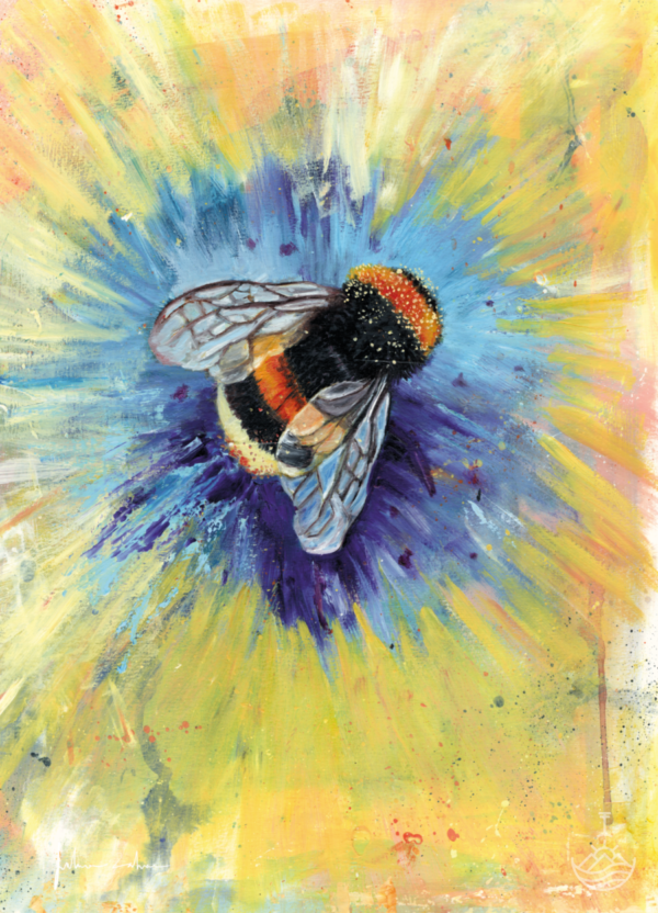 “Bumblebee” A6 Art Postcard
