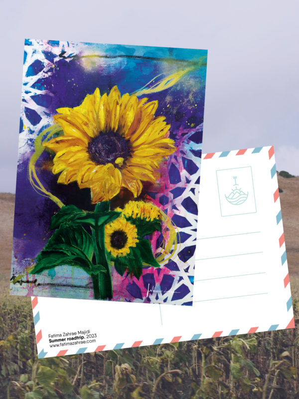 “Summer roadtrip” A6 Postcard