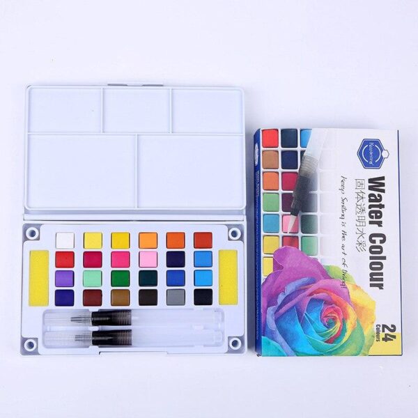 24-Color watercolor set - Keep smiling