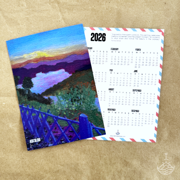 2026 Art calendar - 4 designs - A6